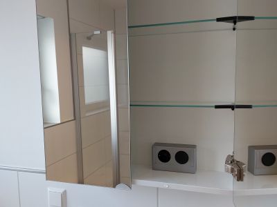 Neue moderne 1 Zi-Wohnung mit excl. Bad und K&uuml;che. Volle Ausstattung mit Klimaanlage. Weingarten bei Karlsruhe.