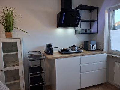 Neue moderne 1 Zi-Wohnung mit excl. Bad und K&uuml;che. Volle Ausstattung mit Klimaanlage. Weingarten bei Karlsruhe.