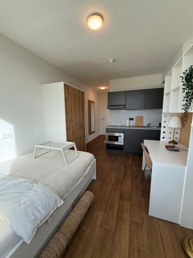 Neue, komplett m&ouml;blierte Wohnungen &ndash; eigene K&uuml;che, eigenes Bad, Fitnessraum und Gemeinschaftsr&auml;ume