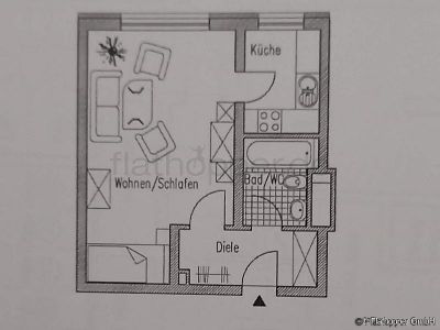 Praktisches Apartment mit separater K&uuml;che in Bogenhausen