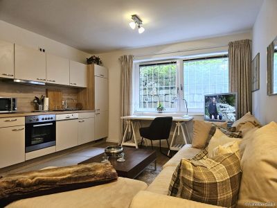 Helles Souterrain-Apartment in einer eleganten Neubauvilla mit Garten in M&uuml;nchen - Sendling