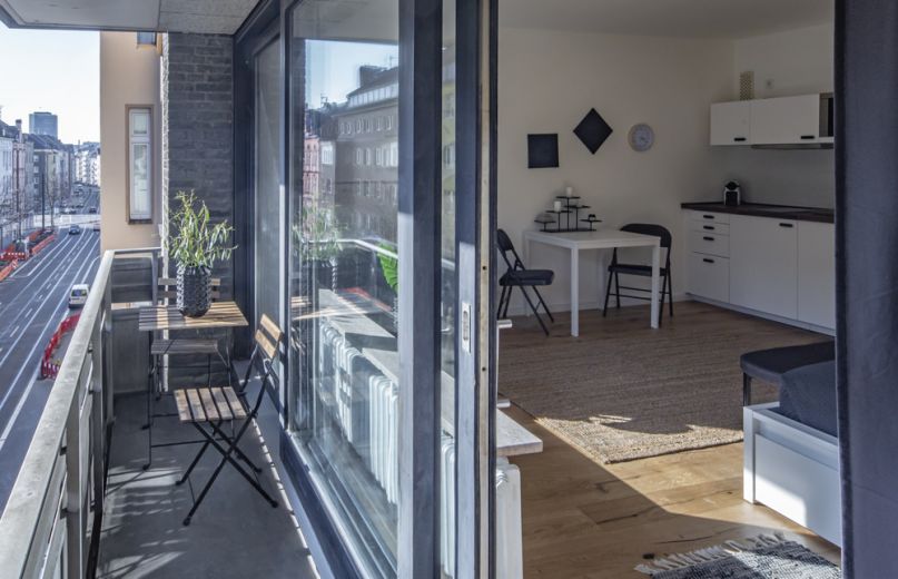 ***Moderne Designer-Wohnung mit Balkon am Medienhafen***
