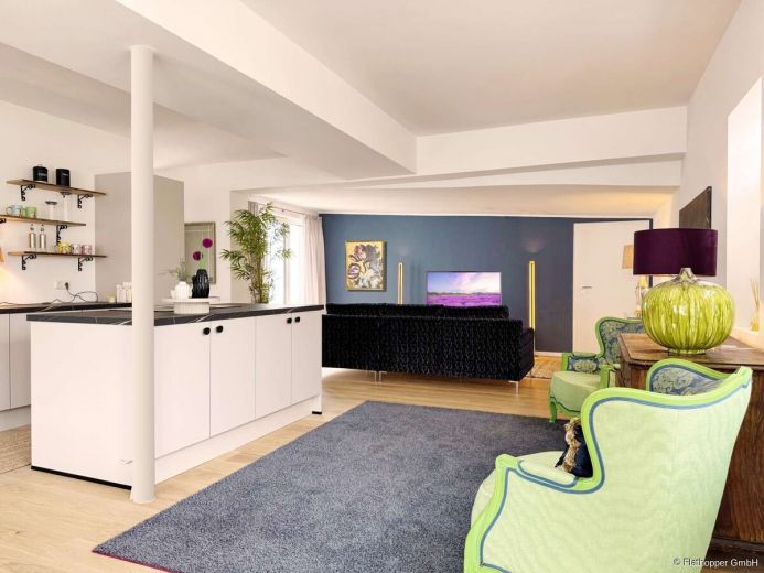 M&ouml;blierte 2-Zimmer-Wohnung mit Terrasse in Rosenheim