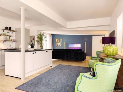 M&ouml;blierte 2-Zimmer-Wohnung mit Terrasse in Rosenheim