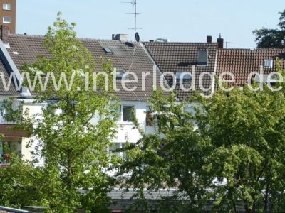 INTERLODGE D&uuml;sseldorf: Schickes, komplett m&ouml;bliertes und ger&auml;umiges Apartment mit Balkon.