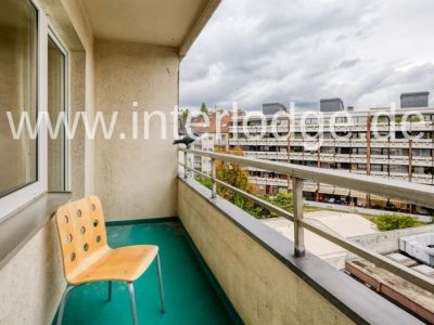 INTERLODGE D&uuml;sseldorf: Schickes, komplett m&ouml;bliertes und ger&auml;umiges Apartment mit Balkon.