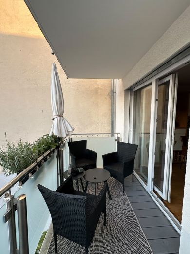 M&ouml;blierte 3-Zimmer Wohnung mit Balkon