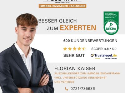GEM&Uuml;TLICH: Helle 2-Zimmer-Wohnung in ruhiger Lage von Karlsruhe-Knielingen