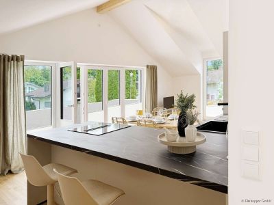M&ouml;blierte 2-Zimmer-Wohnung mit Dachterrasse in Rosenheim