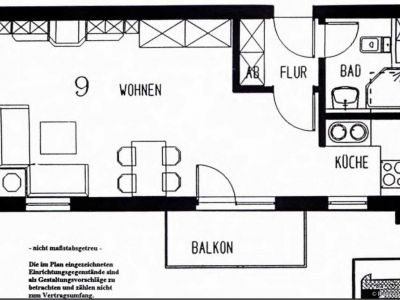M&ouml;bliertes Apartment mit Balkon in Rosenheim