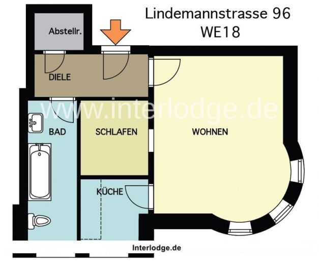 INTERLODGE Modern und komfortabel m&ouml;bliertes Apartment im Herzen von  D&uuml;sseldorf - Oberkassel