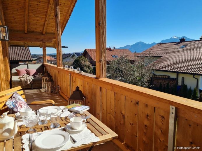 M&ouml;blierte 3,5-Zimmer-Wohnung mit Balkon in Bernau am Chiemsee