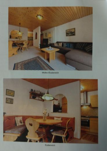 Voll m&ouml;blierte 2-Zimmer-Wohnung mit Bergblick, Balkon und Garage