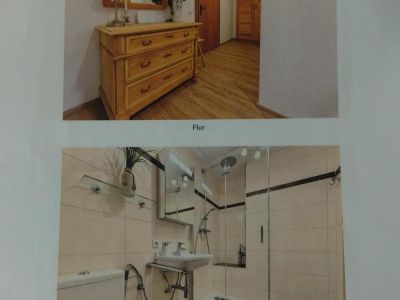 Voll m&ouml;blierte 2-Zimmer-Wohnung mit Bergblick, Balkon und Garage