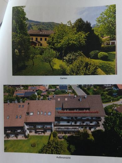 Voll m&ouml;blierte 2-Zimmer-Wohnung mit Bergblick, Balkon und Garage