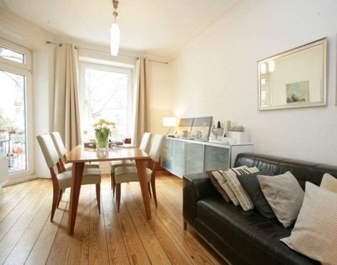 Wohnen auf Zeit - supersch&ouml;ne 3 Zi Altbauwohnung mit Balkon in HH Eimsb&uuml;ttel