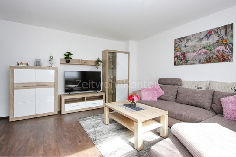 Hochwertig modern m&ouml;blierte 3 Raum-Wohnung mit aktivem WLAN und Balkon