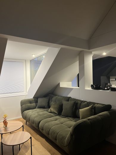 Altbau, DG, befristet bis 28.02.2027, voll m&ouml;biliert, Dachterrasse