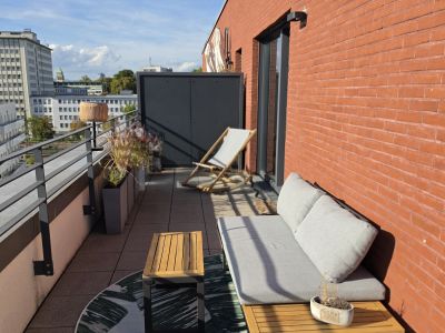 Dachterasse vor dem Essbereich