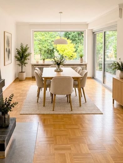 Niederkassel: 4,5- Zimmer-Garten-Wohnung mit 2 Garagenstellpl&auml;tzen in Premiumlage